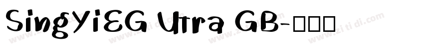 SingYiEG Utra GB字体转换